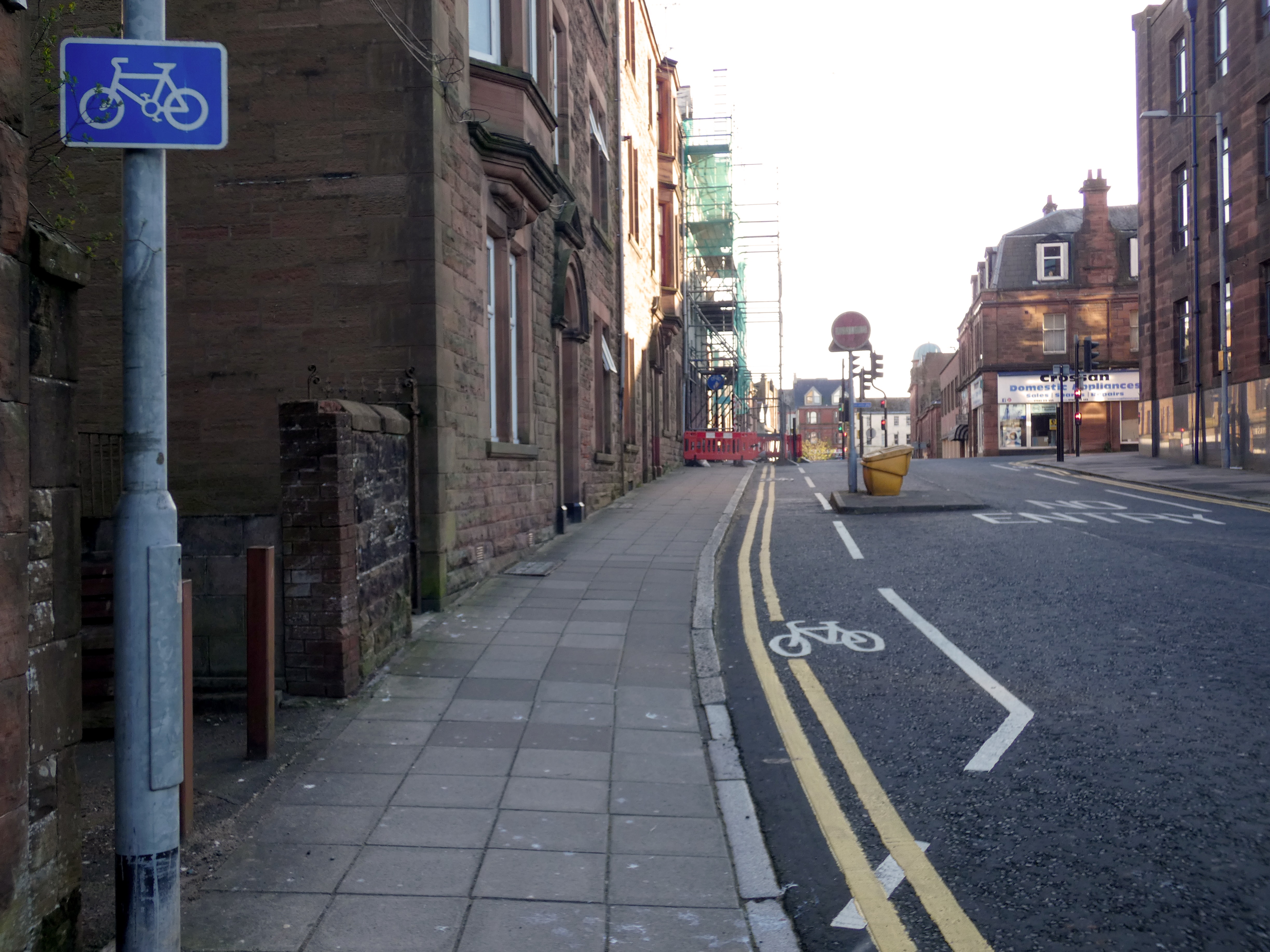 Newall Terrace contraflow