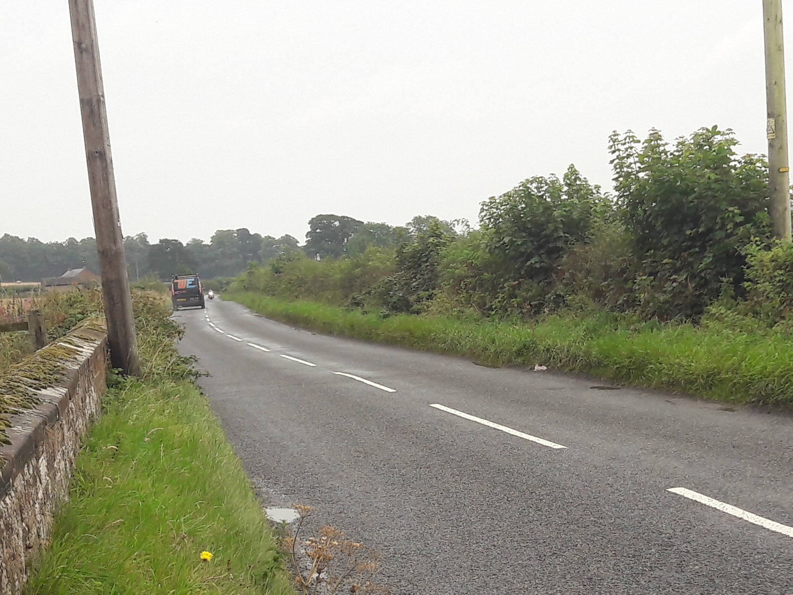 A national cycle route with no space given to cyclists